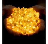 Wcawnlt Mini Luces LED para Globos, 60 Piezas, Redondas para Linternas de Papel, LED Inalámbricas y Reutilizables para Ambiente Cálido Bombillas, Halloween, Fiestas, Navidad, Boda