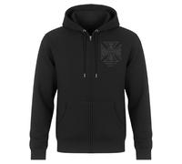 WCC ATX Cross Sudadera con cremallera Negro/Gris XL hombres