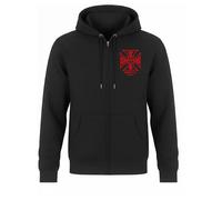 WCC ATX Cross Sudadera con cremallera Negro/Rojo L hombres