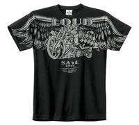 WCC Camiseta Chopper "Loud Pipes" Negro XL hombres