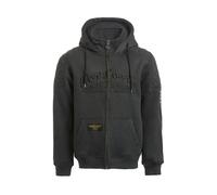 WCC Choppers Por Vida Sudadera Con Capucha Y Cremallera Gris Talla EU Hombre 3XL