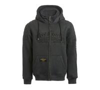 WCC Choppers Por Vida Sudadera Con Capucha Y Cremallera Gris Talla EU Hombre 3XL