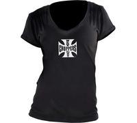 WCC West Coast Choppers Camiseta de mujer OG Logo Negro XXL