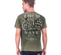 WCC West Coast Choppers Camiseta para hombre Loud Pipes Tee WCCTS132789GN XXL