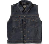 WCC West Coast Choppers Chaleco para hombre Collab 131/2 Denim Riding Vest - Blue Raw Denim WCCJS162BL XL