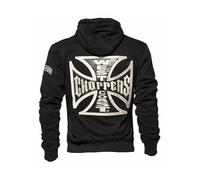 WCC West Coast Choppers Sudadera con capucha Cross Panel Zip Negro 3XL