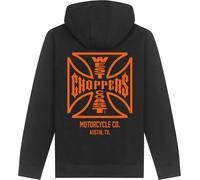 WCC West Coast Choppers Sudadera con capucha Zip Atx Cross Sudadera con capucha WCCHD231ZW S