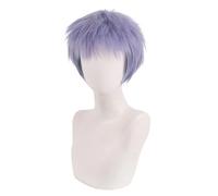WCCNKK Peluca De Cosplay Tokyo Revengers Mitsuya Takashi, Pelo Corto Gris Azul Morado, Con Red De Peluca, Halloween Costume Cosplay, Para Carnaval Navidad Fiesta, Regalo Decorativo