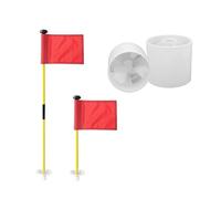 WCDFTASL Juego de Putting de Golf portátil de 2 Secciones con asta de Bandera Desmontable for Practicar en el jardín.