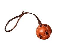 WCDFTASL Pelota de Cuero de Vaca for Perro y Almohada for morder, Juguete Duradero for Entrenamiento de Pastor Malinois(Dark Brown)