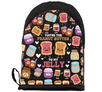 WCGXKO Guante de horno inspirado en pareja con texto en inglés "You're the Peanut Butter to My Jelly Valentine's Day Gift (To My JE G UK)