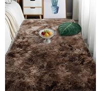 WCHENHUI Alfombra Dormitorio Matrimonio 230 x 240 cm Pelo Largo Sheepskin Rug Cordero Dormitorio Talla para Sala, Cocina y Habitación Infantil, Marrón