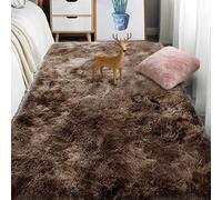 WCHENHUI Alfombras de Habitacion 190 x 280 cm Parte Inferior Lavable Pelusa Alfombras de Habitacion Resistente a La Intemperie de Adolescente Niño y Niña, Marrón