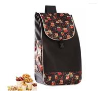 WchsTUmpxN Bolsas for carrito, bolsa de repuesto for carrito de compras con bolsillos laterales, bolsa de almacenamiento impermeable de tela Oxford de 36 l