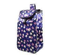 WchsTUmpxN Bolsas for carrito, bolsa de repuesto for carrito de compras de 41 l, bolsa de almacenamiento de tela Oxford, bolsa portátil y plegable for carrito de compras.(Blue)