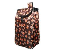 WchsTUmpxN Bolsas for carrito, bolsa de repuesto for carrito de compras de 41 l, bolsa de almacenamiento de tela Oxford, bolsa portátil y plegable for carrito de compras.(Brown)