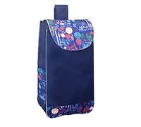WchsTUmpxN Bolsas for carrito, bolsa de repuesto for carrito de compras de 45 l, bolsa de almacenamiento de tela Oxford, con bolsillos laterales, for ir de compras y acampar.