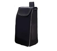 WchsTUmpxN Bolsas for carrito, bolsa de repuesto for carrito de compras de 45 l con bolsillos laterales, bolsa de almacenamiento de tela Oxford, organizador plegable for carrito de compras.(Black)