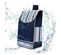 WchsTUmpxN Bolsas for carrito, bolsa de repuesto for carrito de la compra con bolsillos laterales, 31 L, plegable, for uso doméstico, exterior, interior y viajes,(Natural)