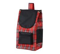 WchsTUmpxN Bolsas for carrito de compras, bolsa de compras de 27 l, bolsa de compras reutilizable de tela Oxford, bolsa de repuesto for carrito de compras, portátil, plegable,(Red)