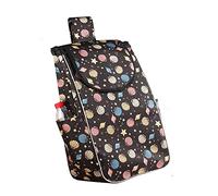 WchsTUmpxN Bolsas for carrito, reutilizables, de 38 l, portátiles, impermeables, de tela Oxford, con bolsillos laterales, plegables, 32 × 20 × 57 cm.