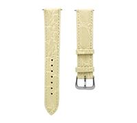 WchsTUmpxN Correa universal, 16 mm/17 mm/18 mm/19 mm/20 mm Correa de reloj de piel de becerro beige Mujeres Hombres Hebilla de acero inoxidable Correa de reloj clásica simple(Silver Buckle,16mm)