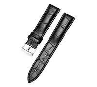 WchsTUmpxN Correa universal, 18 mm/20 mm/22 mm Hebilla Correa de reloj Correa de reloj de cuero sintético Accesorios de reloj for hombres y mujeres(Black,16mm)