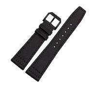 WchsTUmpxN Correa universal, 20/21/22 mm, correa de reloj de lona de nailon deportiva militar for hombre, pulsera de reloj con cierre de pasador pulido(Black black Clasp,21mm)