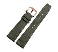 WchsTUmpxN Correa universal, 20/21/22 mm, correa de reloj de lona de nailon deportiva militar for hombre, pulsera de reloj con cierre de pasador pulido(Dark Green rosegold Clasp,22mm)