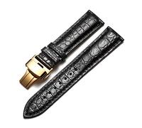 WchsTUmpxN Correa universal, correa de reloj for hombre de piel de cocodrilo de 18/20/22/24 mm, reemplazo de correa de reloj elegante y simple con liberación rápida de acero inoxidable(Type 6,22mm)