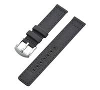 WchsTUmpxN Correa universal, correa de reloj militar OTAN de lona de nailon de liberación rápida de 20 mm a 22 mm con hebilla de acero inoxidable pulido for reloj de cuarzo con esfera(Gray,22mm)