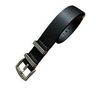 WchsTUmpxN Correa universal, correa de reloj NATO de nailon negro de 20 mm/22 mm, repuesto de correa de reloj antideslizante de una sola pieza(22mm)