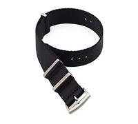 WchsTUmpxN Correa universal, correa NATO de 20 mm/22 mm, correas de reloj de nailon, pulsera militar portátil ajustable(Black,20mm)