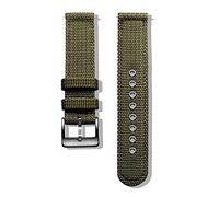 WchsTUmpxN Correa universal, correas de reloj de lona de 18 mm/20 mm/22 mm/24 mm for hombres y mujeres con pasador de liberación rápida, correa de reloj militar impermeable(Green,22mm)
