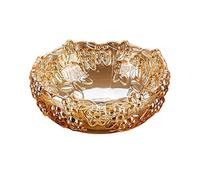 WchsTUmpxN Fruteros de encimera, Frutero/Bol de cristal dorado, grande y sencillo, ideal for aperitivos, dulces o ensaladas. Perfecto for la encimera de la cocina.