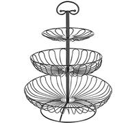 WchsTUmpxN Fruteros de encimera, Frutero de 3 niveles for cocina, sencillo soporte, sala de estar, juego de metal, organizador decorativo, escurreplatos