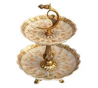 WchsTUmpxN Fruteros de encimera, Frutero, frutero, plato de cerámica, plato de dulces de doble capa, estantes decorativos for el hogar o la sala de estar