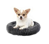 Wclavion Cama Ortopédica para Perros Grande Redonda, Colchón de Espuma con Memoria Lavable para Perros Grandes, Impermeable Antideslizante para Labrador, Pastor y Gatos en Forma de Donut(40cm)