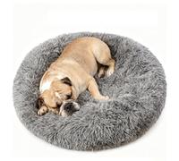 Wclavion Cama Ortopédica para Perros Grande Redonda, Colchón de Espuma con Memoria Lavable para Perros Grandes, Impermeable Antideslizante para Labrador, Pastor y Gatos en Forma de Donut(70cm)