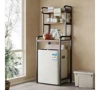 Wclavion Mueble Lavadora y Baño - Estantería sobre Lavadora, WC y Lavandería, Organizador de Detergentes, Ahorrador de Espacio con Estantes Resistentes(White,3-layer1)