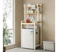 Wclavion Mueble Lavadora y Baño - Estantería sobre Lavadora, WC y Lavandería, Organizador de Detergentes, Ahorrador de Espacio con Estantes Resistentes(Black,3-layer1)