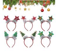 Wcmxdg Diadema de Navidad,6 Piezas Diademas De Fieltro Para Cosplay | Diadema Para Fotos De Disfraz,para Niños Adolescentes Adultos Fiestas de Disfraces Actuación en Escenario Reuniones