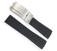 WCQSYY Correas de goma para reloj deportivo, accesorios de repuesto para reloj IWC Mark LE PETIT PRINCE Big Spitfire Timezone (Color : Black Red Line, Size : 20mm)