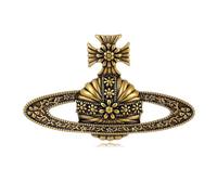 WCRAZYE Saturn Planet - Broche de solapa para hombres y mujeres, estilo vintage, bohemio, planeta espacial, accesorios de vestir, joyería para traje, ropa, chaquetas, insignias, L, Acero aleado, No es