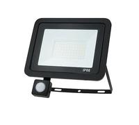 WCT Detector de Movimiento Foco LED 50W,3000K Blanco Cálido,IP66 Impermeable con Sensor,Lámpara de Exterior para Terraza, Garaje, Jardín, Patio,Escaleras