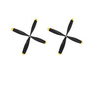 WCUAYJH Hélice de avión RC de 2 uds con hélices giratorias de 2/3/4 Palas aptas for P51D forMustang BF109 F4U Corsair(4 Without Spinner)