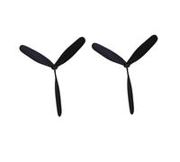 WCUAYJH Hélice de avión RC de 2 uds con hélices giratorias de 2/3/4 Palas aptas for P51D forMustang BF109 F4U Corsair(1 Without Spinner)