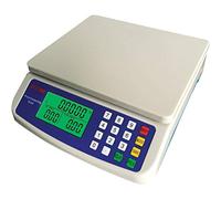 WCX Báscula electrónica digital profesional, 30 kg/1 g, con pantalla LCD y función de tara (color: blanco, tamaño: 30 kg/1 g)