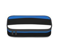 WCXTHGFA Estuche elegante con estampado de bandera de Estonia, estuche de gran capacidad, ideal para viajes o uso diario, Black, Talla única, Neceser de maquillaje