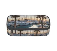 WCXTHGFA Estuche multifuncional con estampado de club de yate de golf, estuche estético, organizador de lápices, uso en la oficina, Black, Talla única, Funda para llave